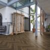 Floorlife YUP Herringbone warm brown PVC-Plak - Afbeelding 3