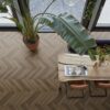 Floorlife YUP Herringbone warm brown PVC-Plak - Afbeelding 4