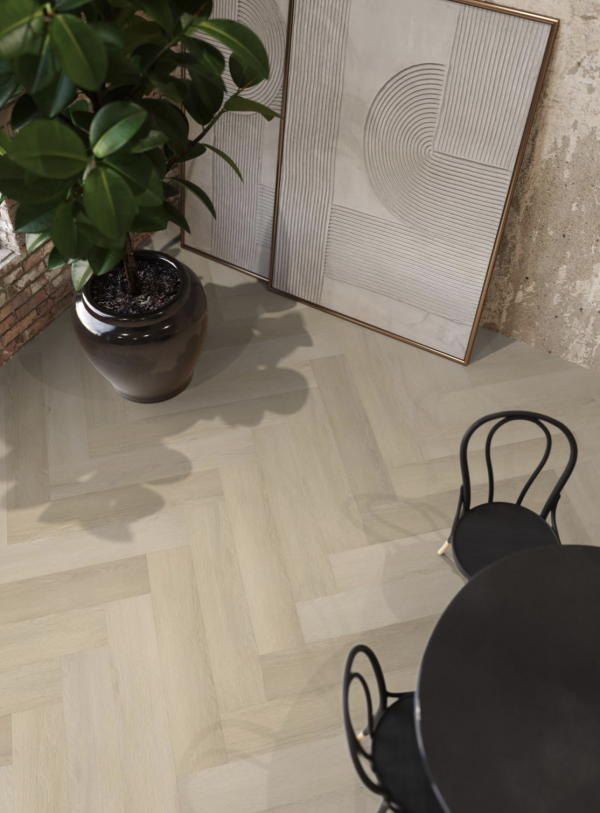 Floorlife YUP Mayfair herringbone natural EVC-plak - Afbeelding 2