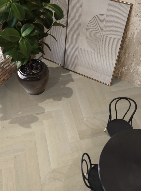 Floorlife YUP Mayfair herringbone beige EVC-plak - Afbeelding 2