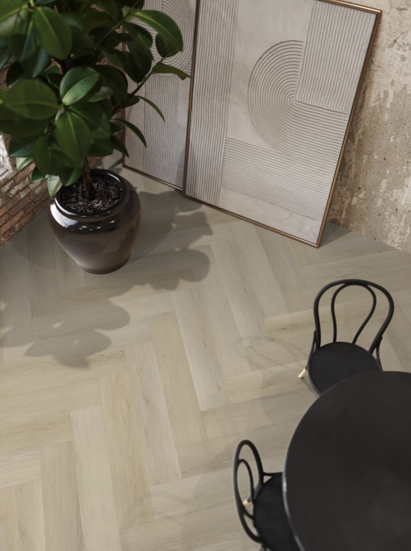 Floorlife YUP Mayfair herringbone light oak EVC-plak - Afbeelding 2