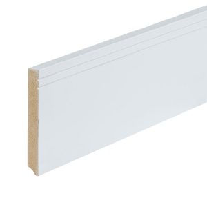 Co-pro gelakte plint milaan wit RAL 9010 120×15