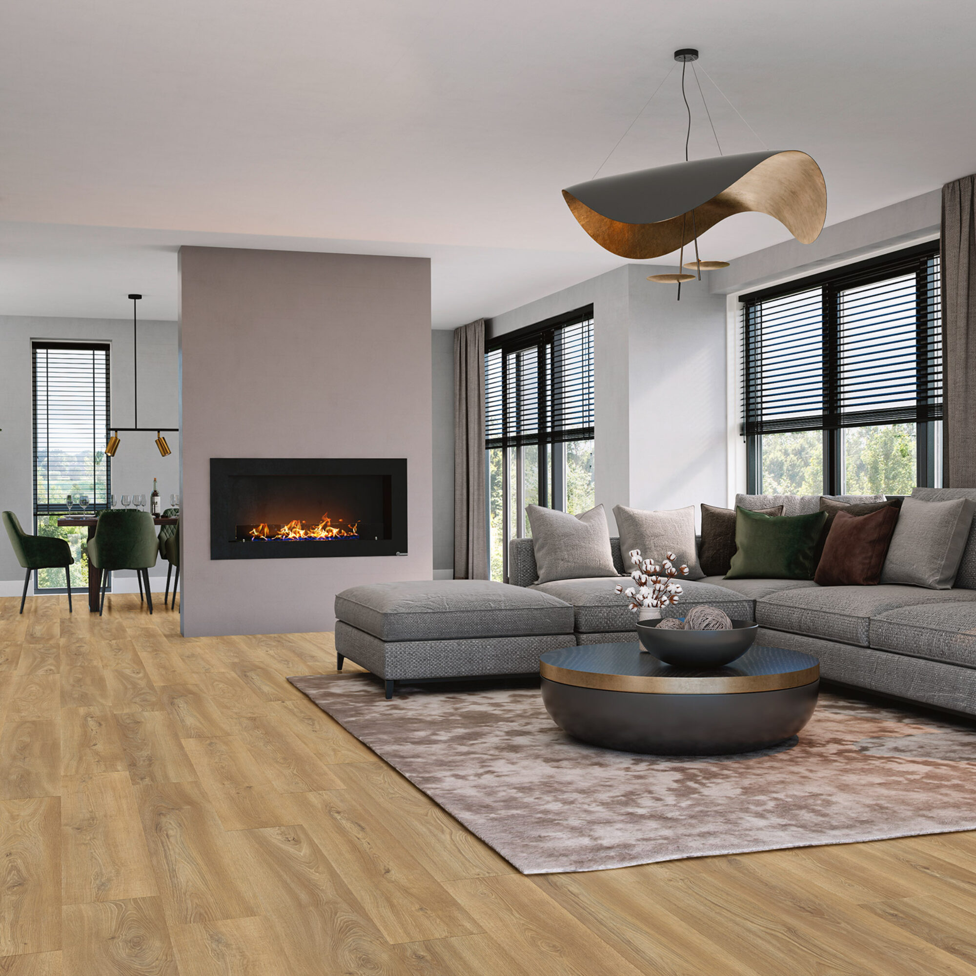 VivaFloors Eiken 3530 rechte plank PVC-Plak - detail