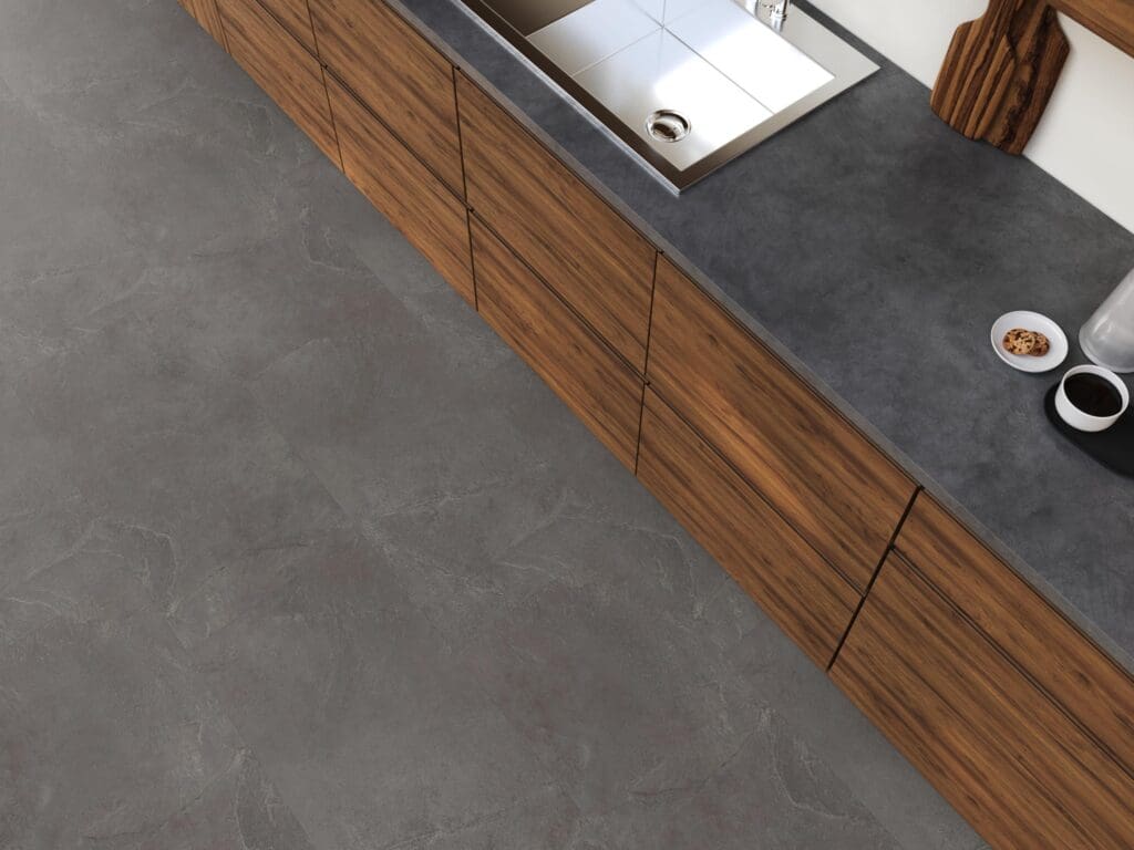 Floorlife Stanmore dark grey PVC-plak - detail