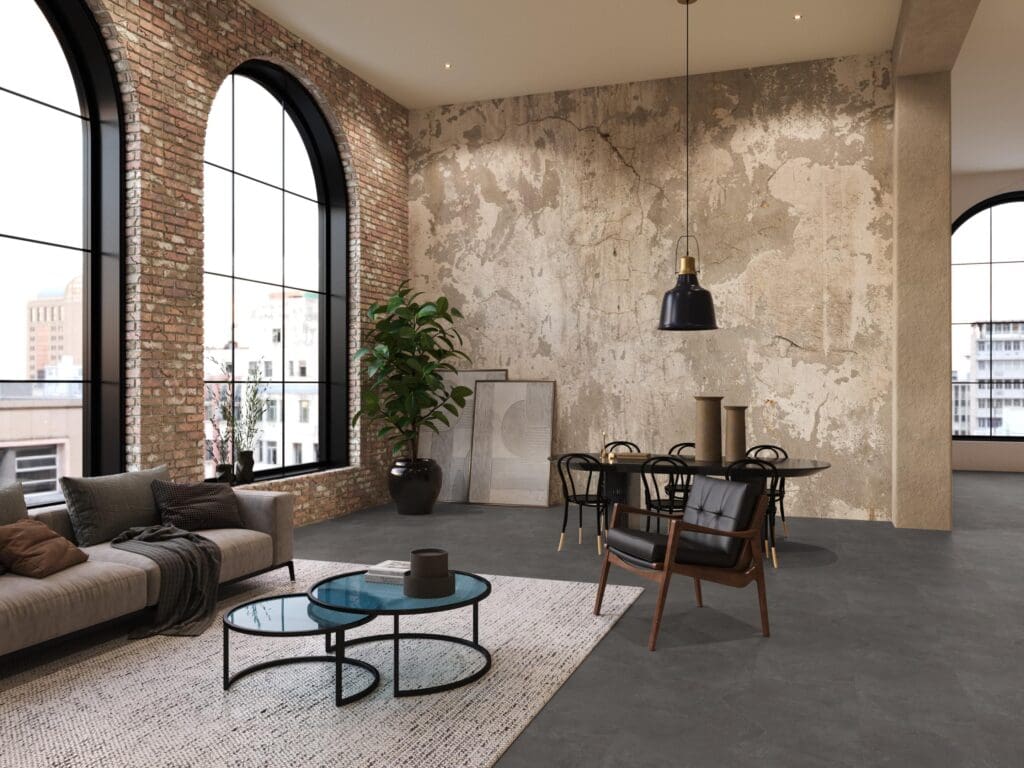 Floorlife Stanmore dark grey PVC-plak - detail