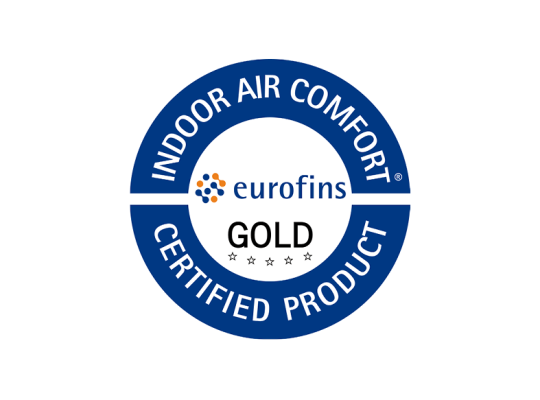 Eurofins Indoor Air Comfort Gold keurmerk