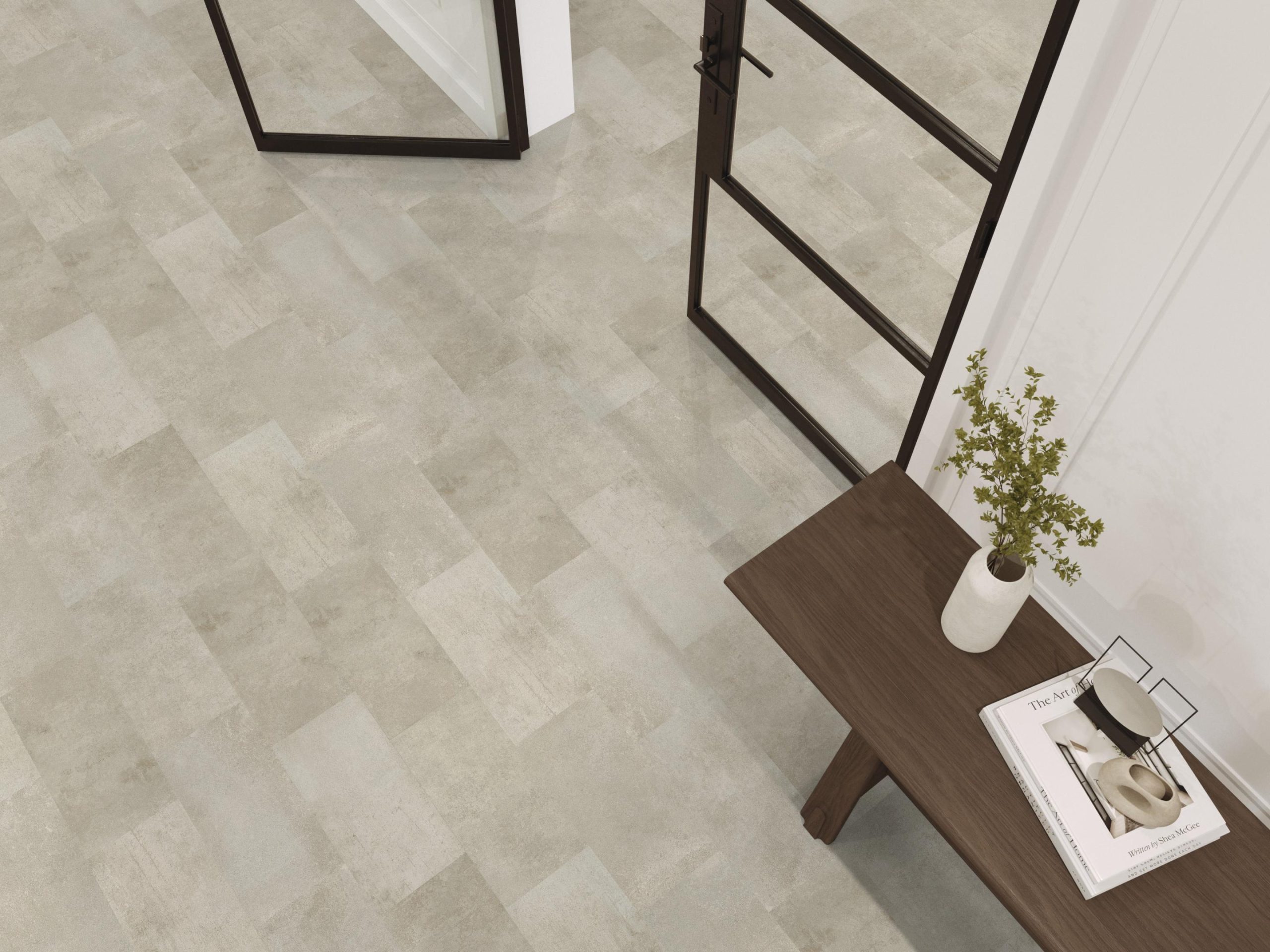 Floorlife Madison Square Aqua betonlook tegel grijsbruin 6406 sfeerfoto 3