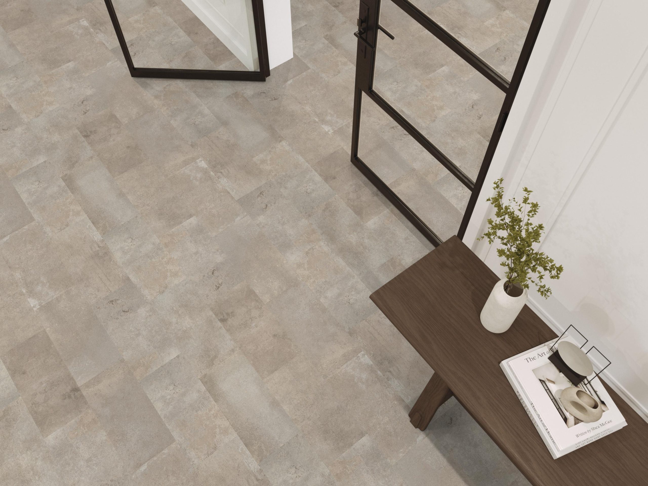Floorlife Madison Square Aqua betonlook tegel zand 6407 sfeerfoto 3