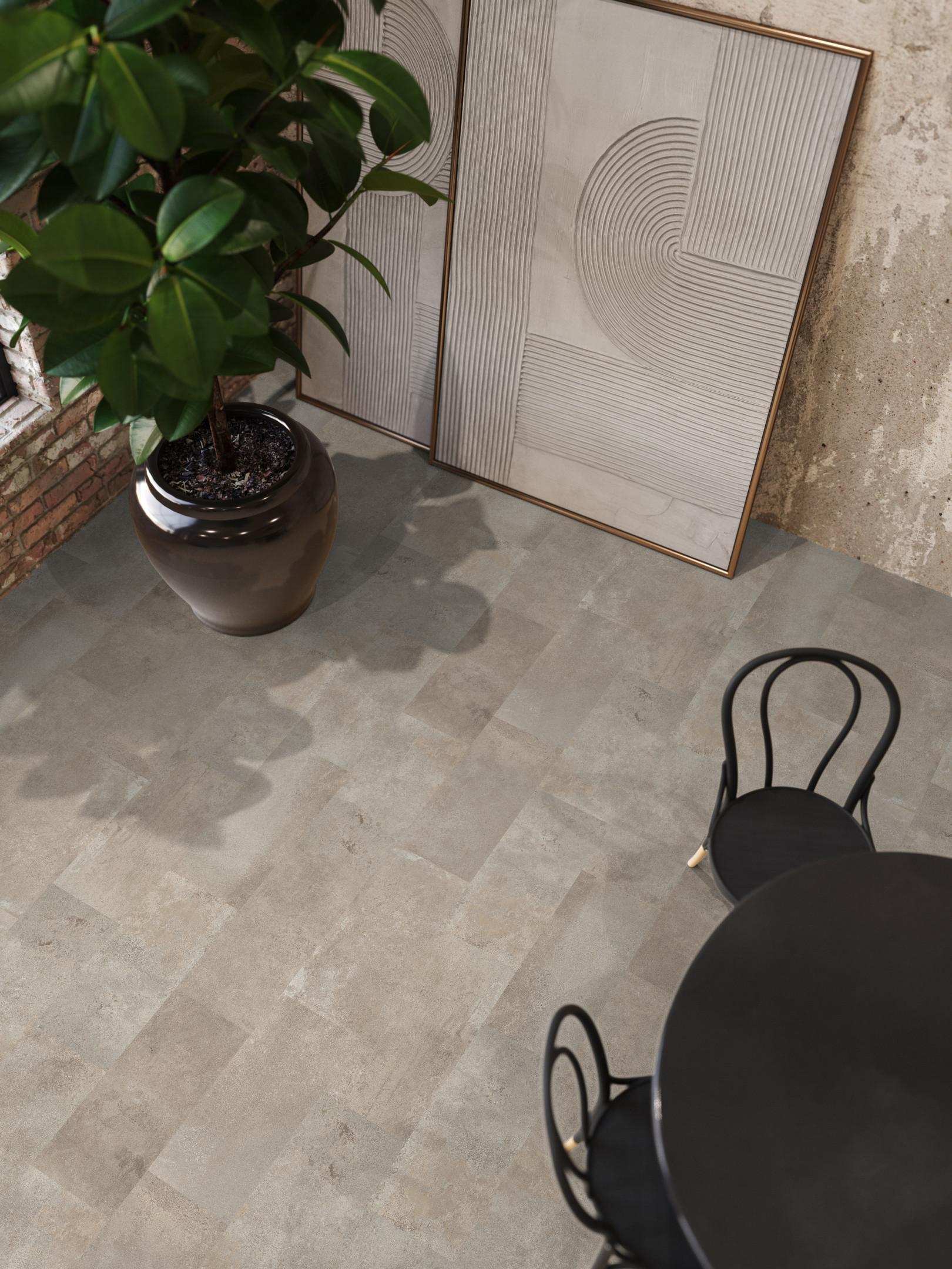 Floorlife Madison Square Aqua betonlook tegel zand 6407 sfeerfoto 4